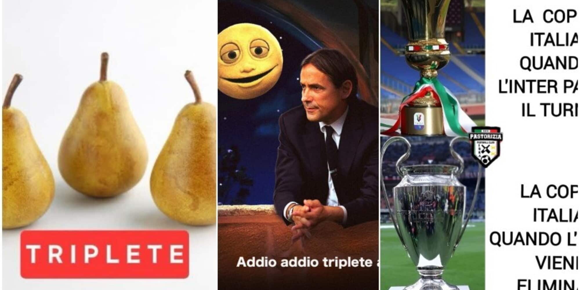 Inter, addio Triplete: social scatenati con gli sfottò e i meme