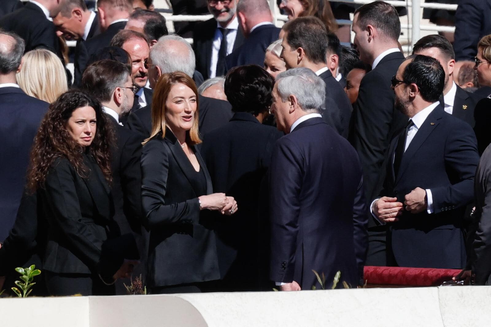 La presidente del parlamento europeo, Roberta Metsola