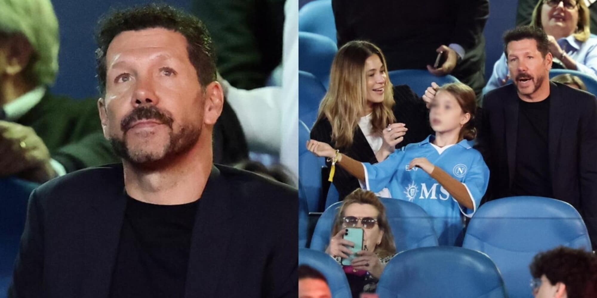 Napoli, sorpresa in tribuna: la famiglia Simeone al Maradona per tifare la squadra di Conte  