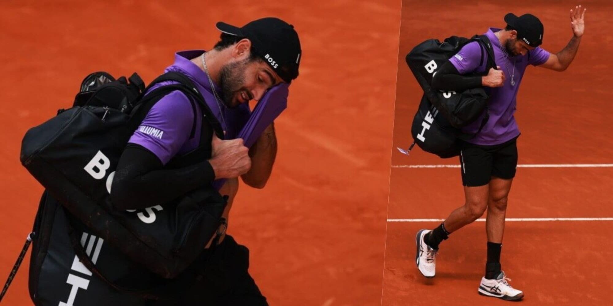 Berrettini sconsolato: altro ko, esce a testa bassa da Madrid