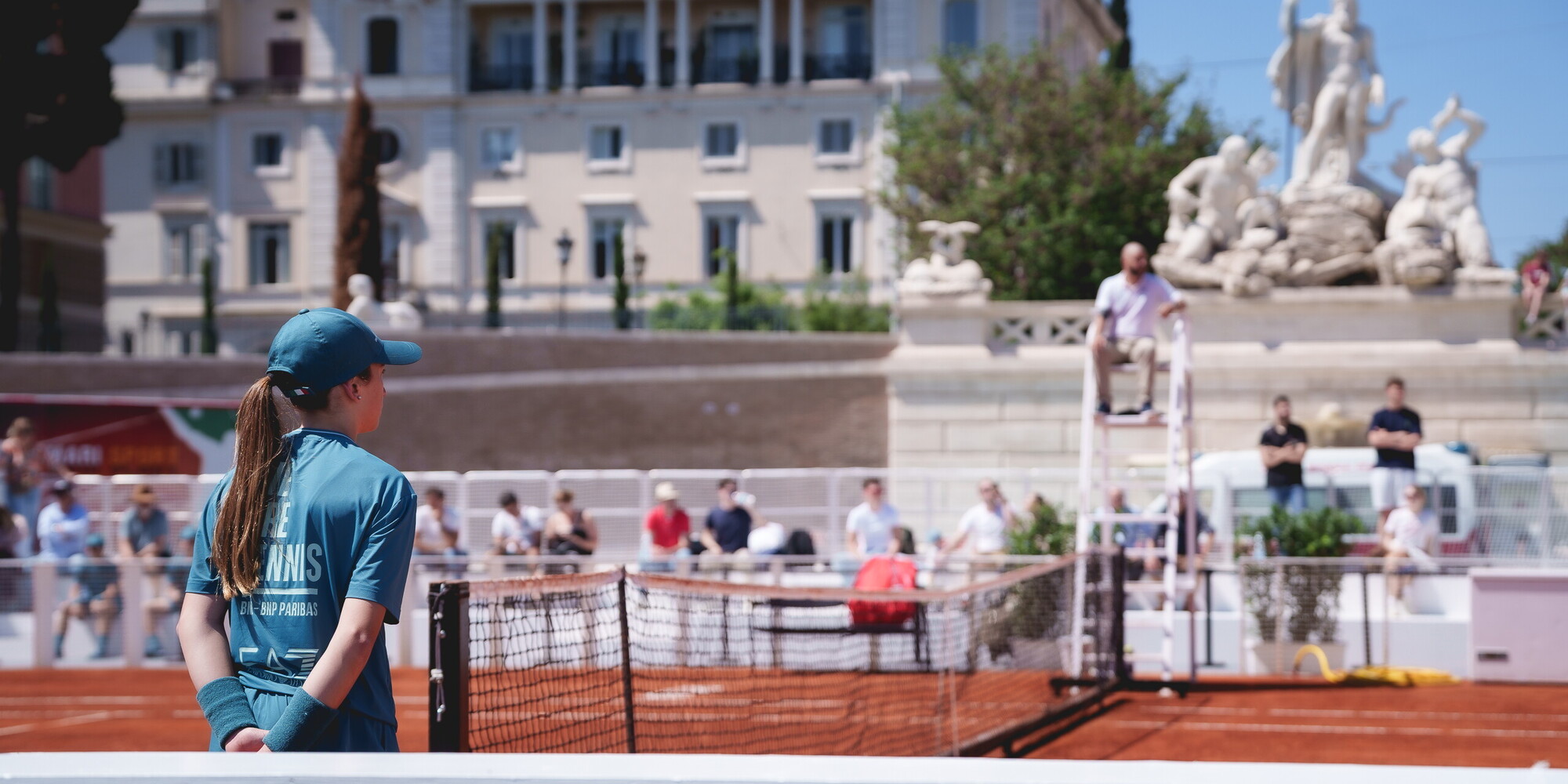 Internazionali d'Italia, già si gioca a Piazza del Popolo e nei nuovi campi allo Stadio dei Marmi