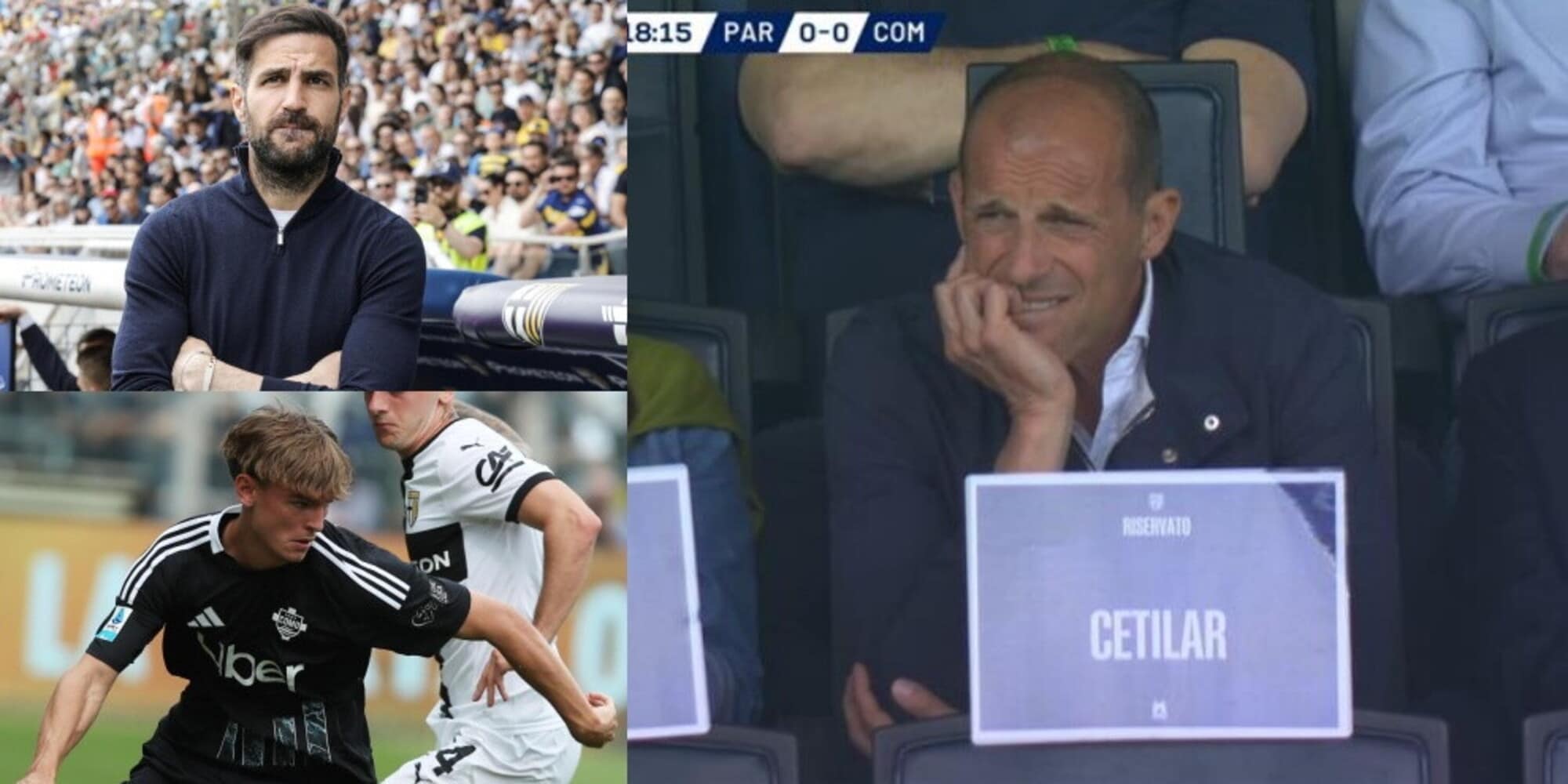 C'è anche Allegri in tribuna al Tardini per Parma-Como