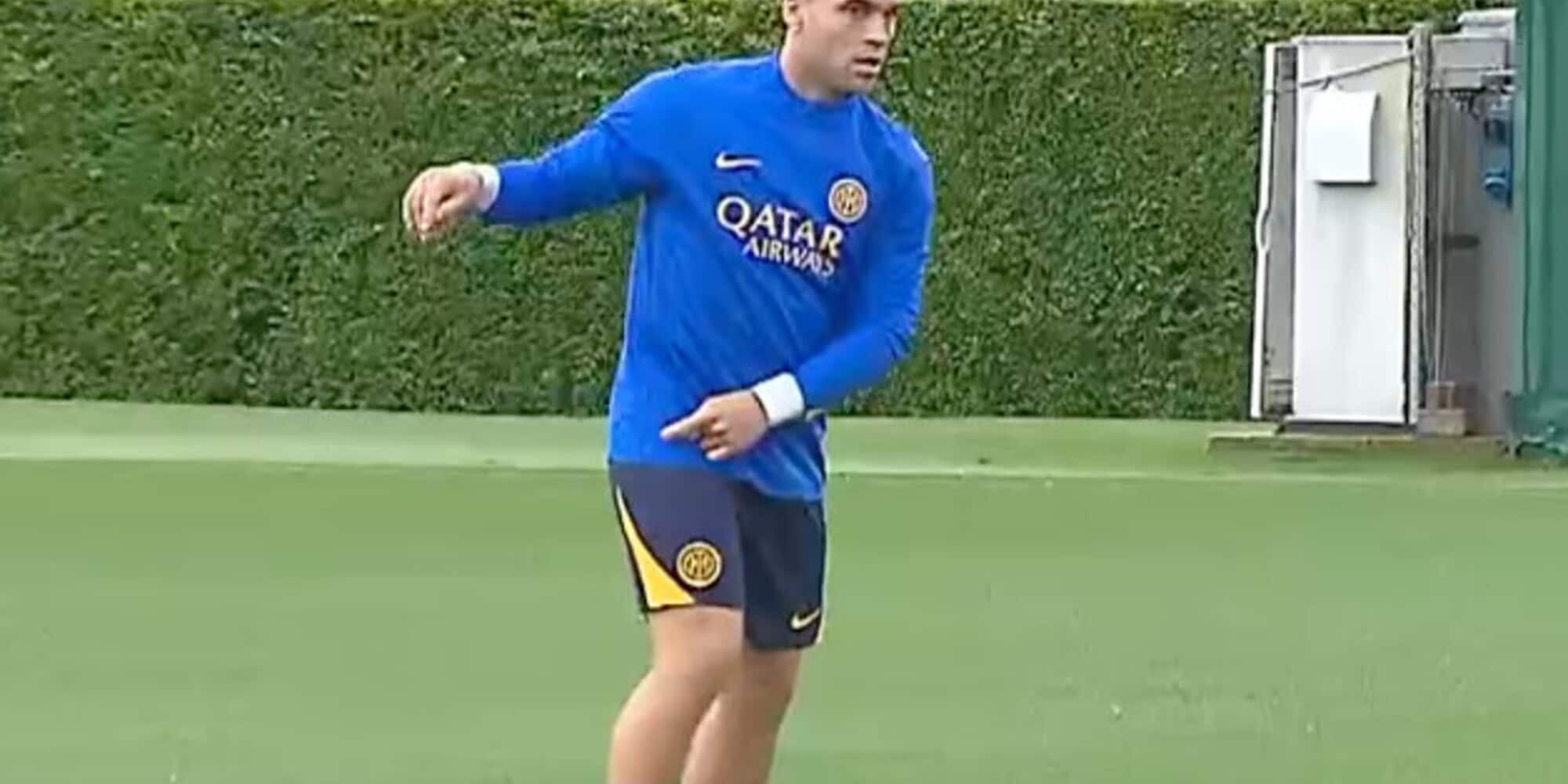 Inter, buone notizie in vista del Barça: Lautaro si allena in gruppo