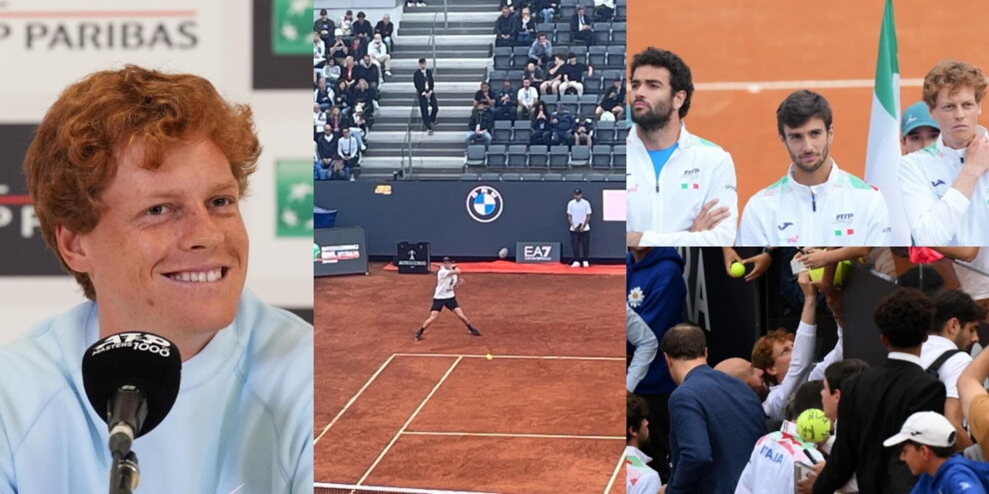 Sinner Day a Roma: dalla conferenza alla festa Coppa Davis, fino all'allenamento in campo
