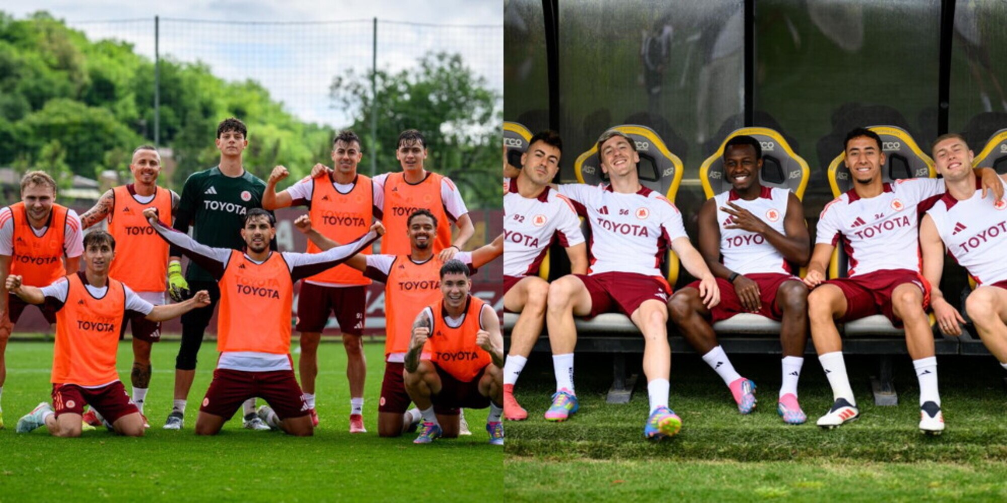 La Roma corre verso l'Atalanta: sorrisi a Trigoria, Rensch e Soulé in gol