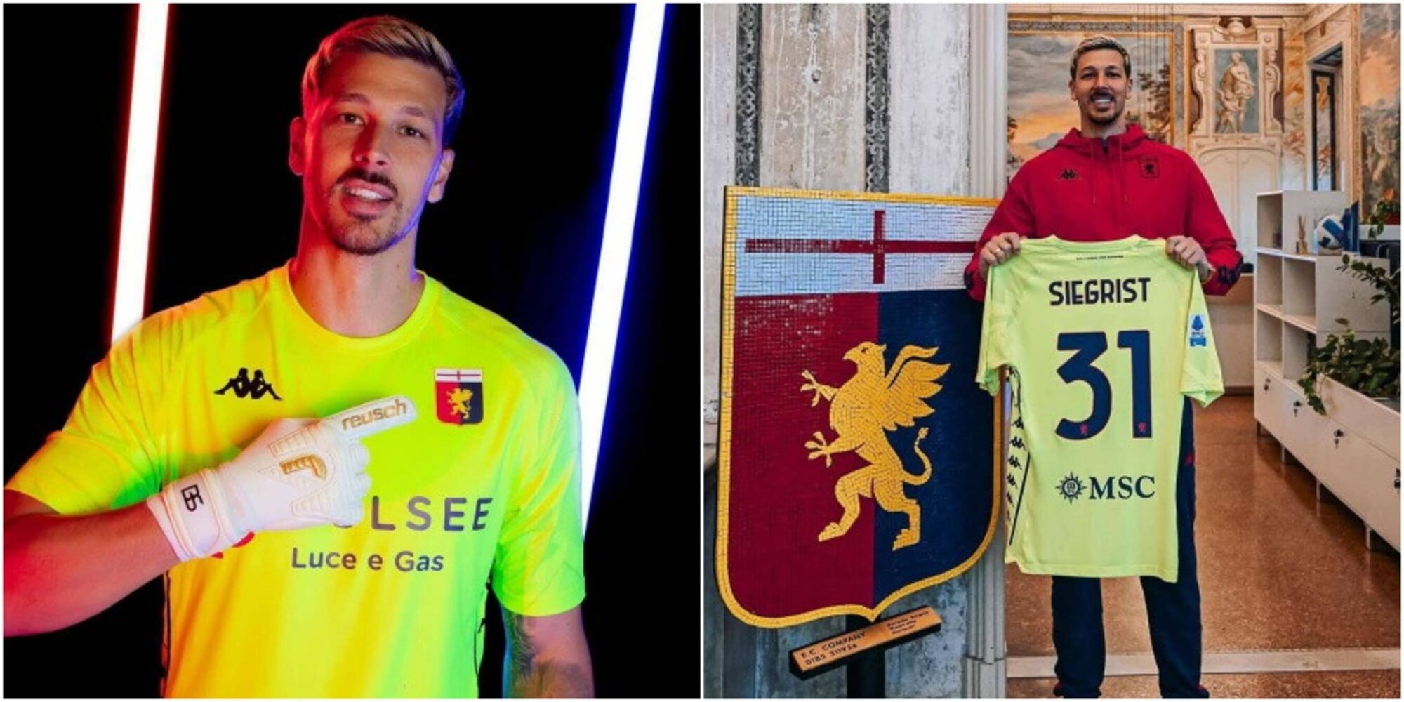 Chi è Siegrist, il portiere del Genoa all'esordio a sorpresa contro il Napoli