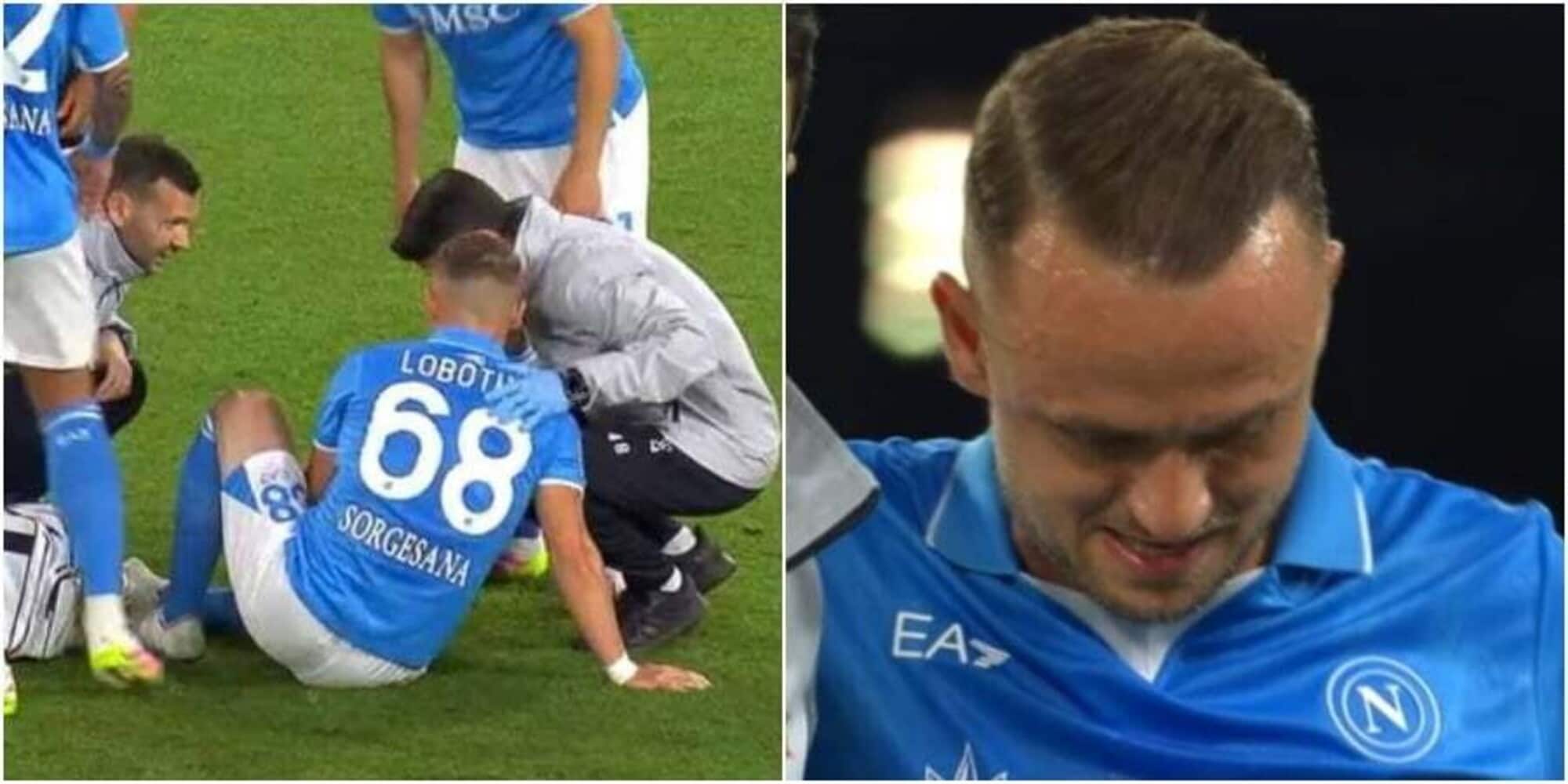 Lobotka non ce la fa, infortunio alla caviglia e cambio: cosa è successo