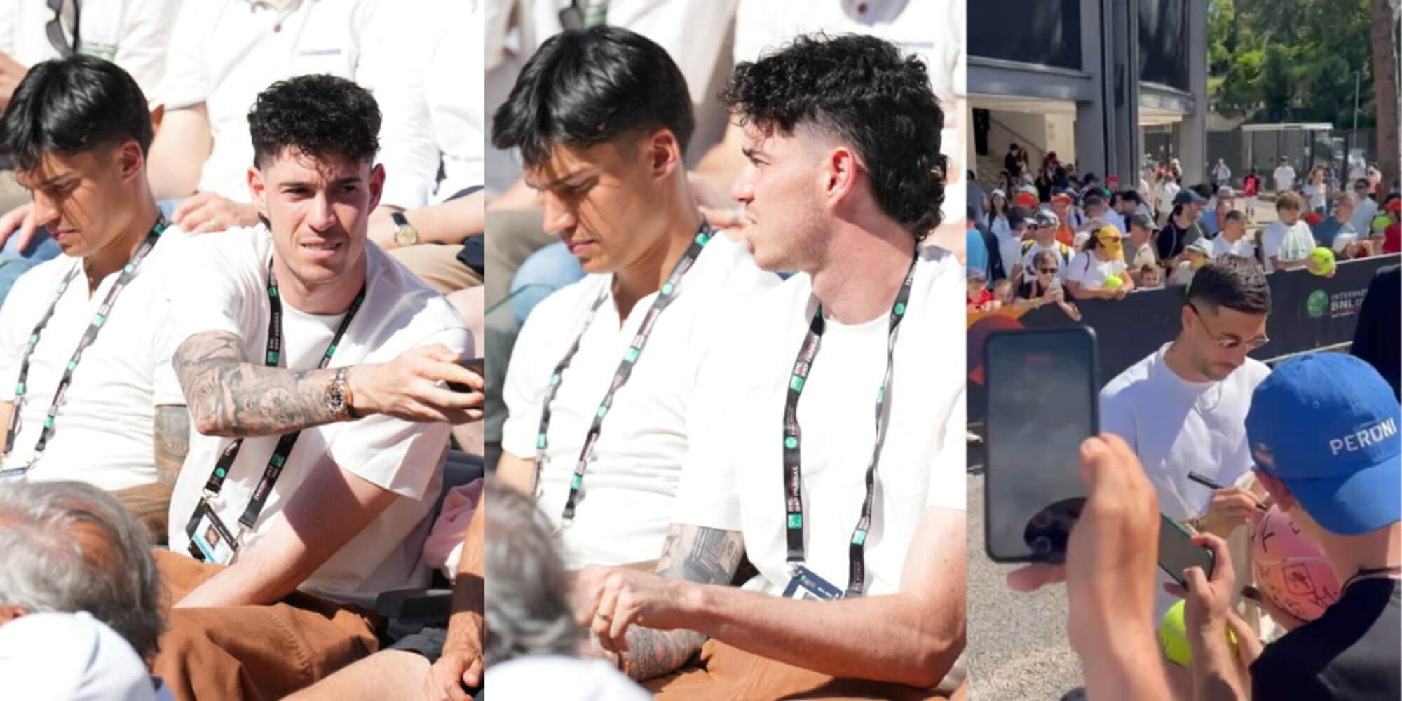 Tifosi speciali per Sinner: Zaccagni, Correa e Bastoni al Foro Italico