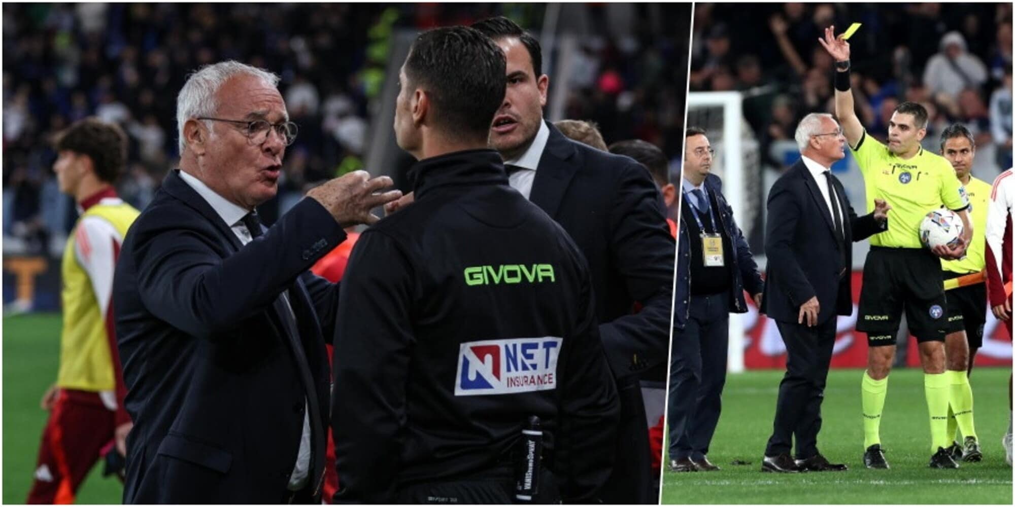 Ranieri è una furia contro Sozza a fine partita: le immagini dopo Atalanta-Roma