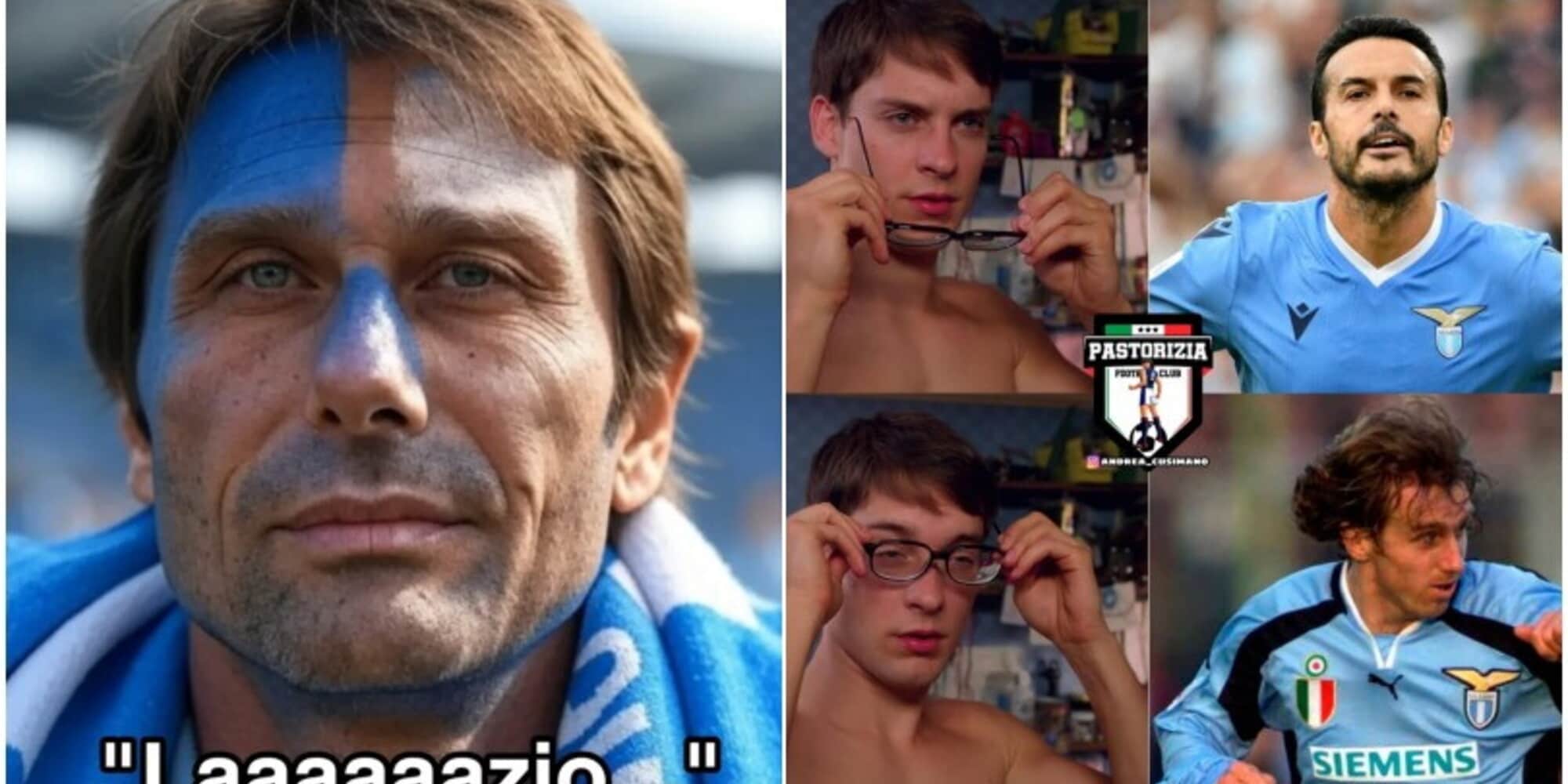 La Lazio ferma l'Inter e Conte gode, tutte le ironie social: "Ma era Pedro o Poborsky?"