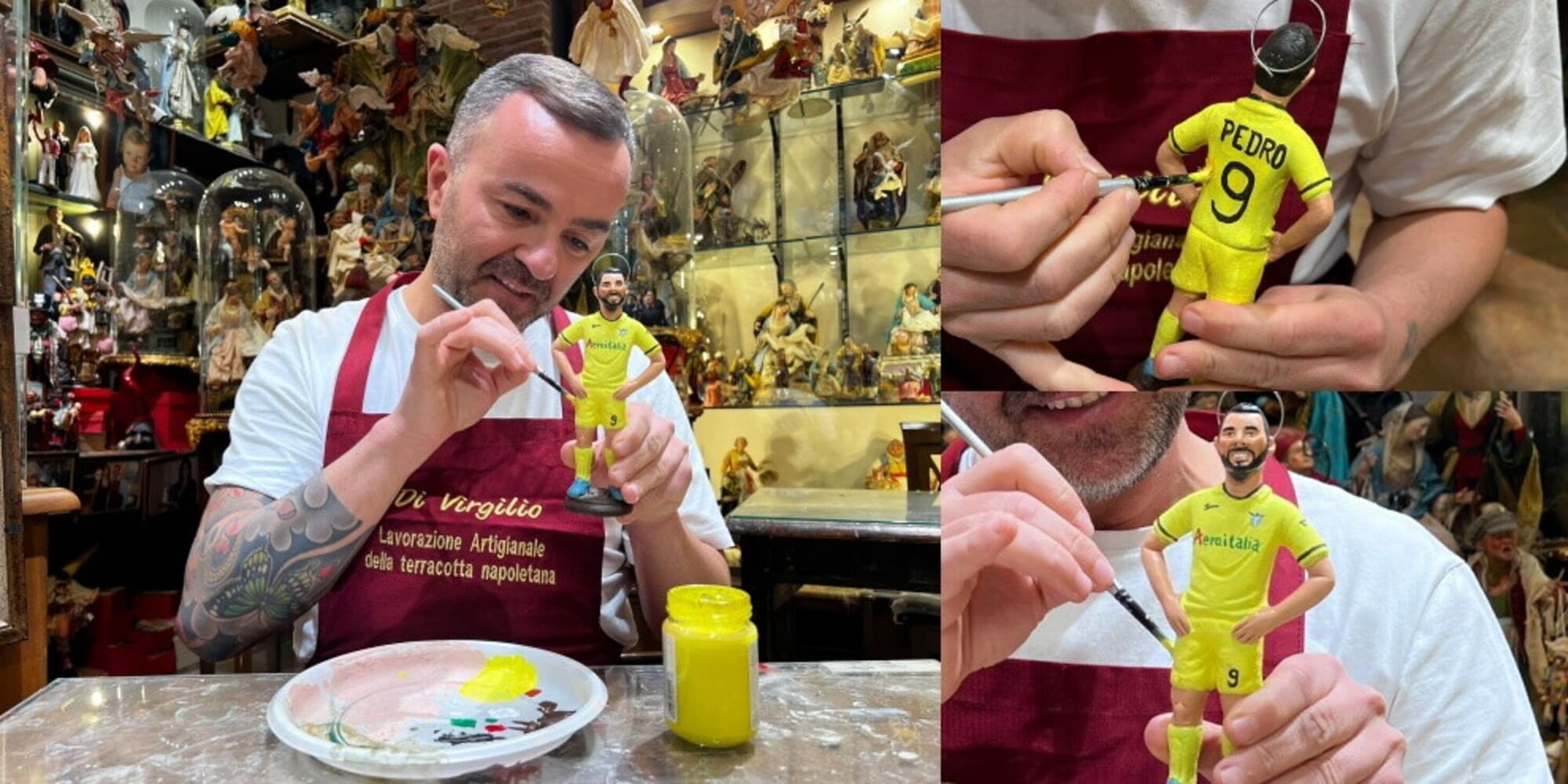 Pedro entra nel presepe napoletano: ecco la statuina dell'attaccante laziale