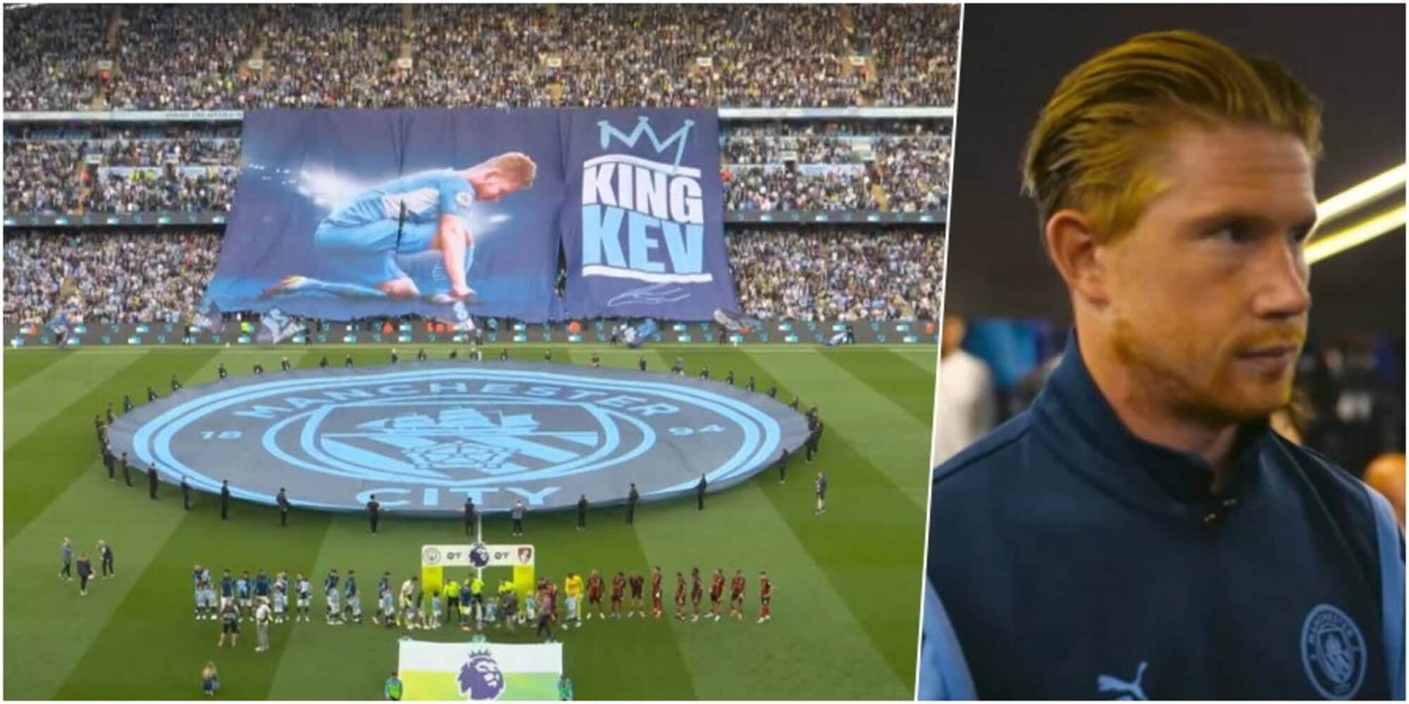 De Bruyne, l'omaggio dei tifosi del Manchester City prima dell'addio