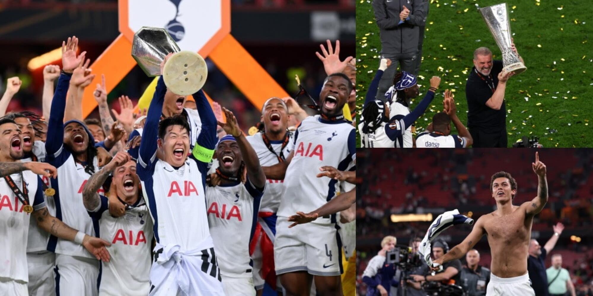 Il Tottenham batte il Manchester United e vince l'Europa League: la spettacolare festa a Bilbao   