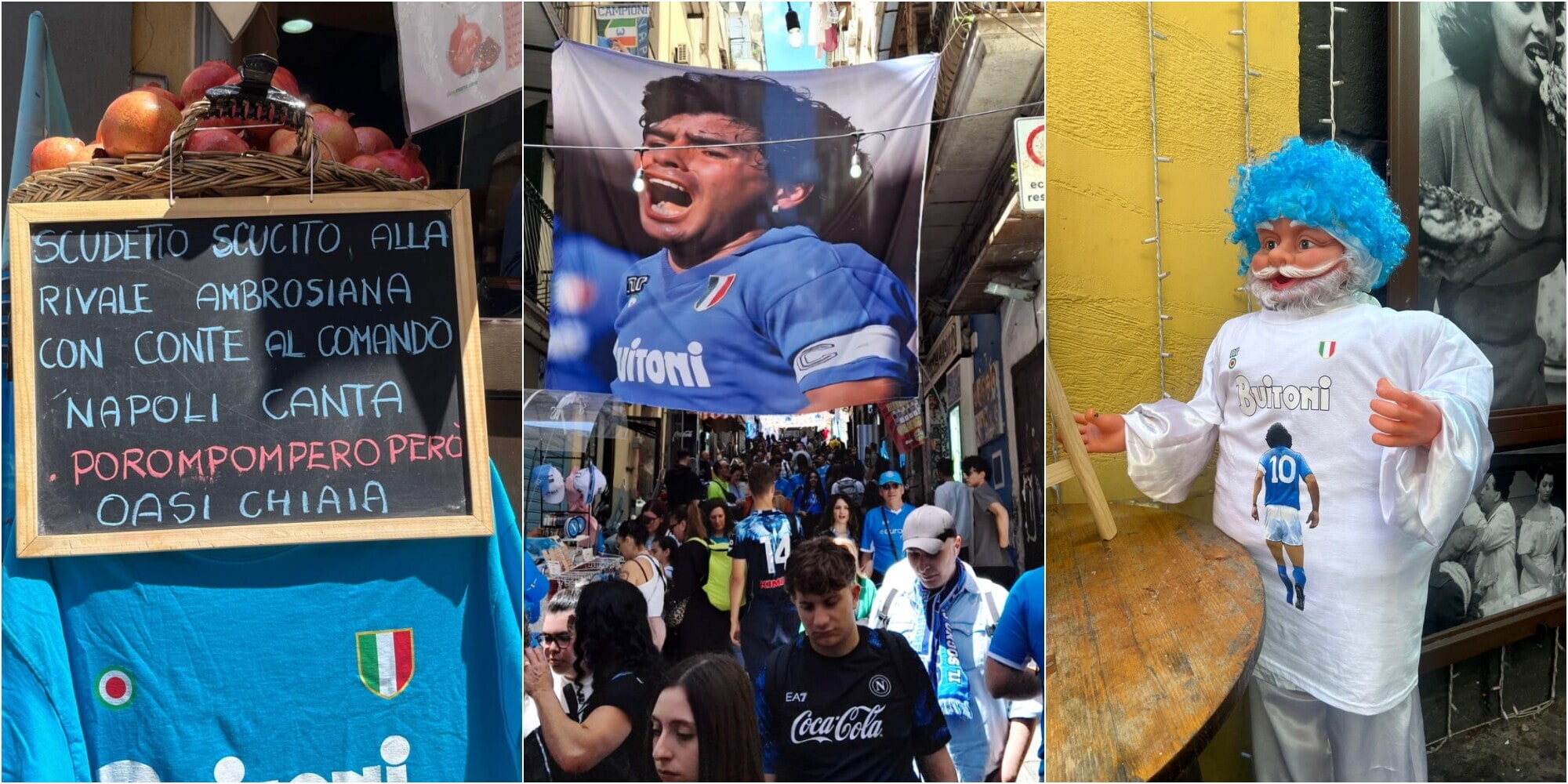 Napoli si colora di azzurro per il sogno scudetto