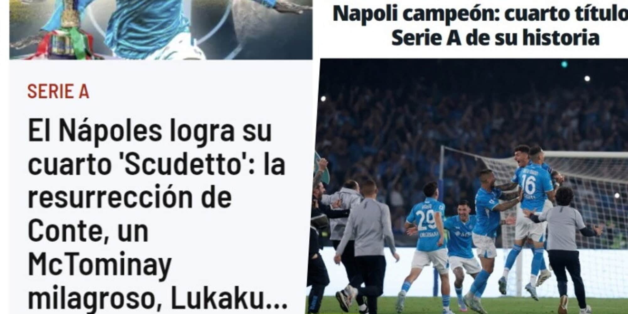 Lo scudetto del Napoli sui giornali del mondo: "La resurrezione di Conte"