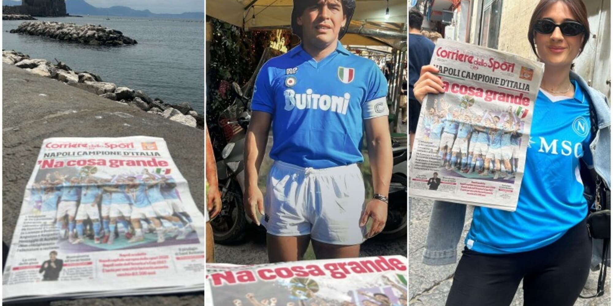 Scudetto Napoli, file alle edicole per il Corriere dello Sport-Stadio!