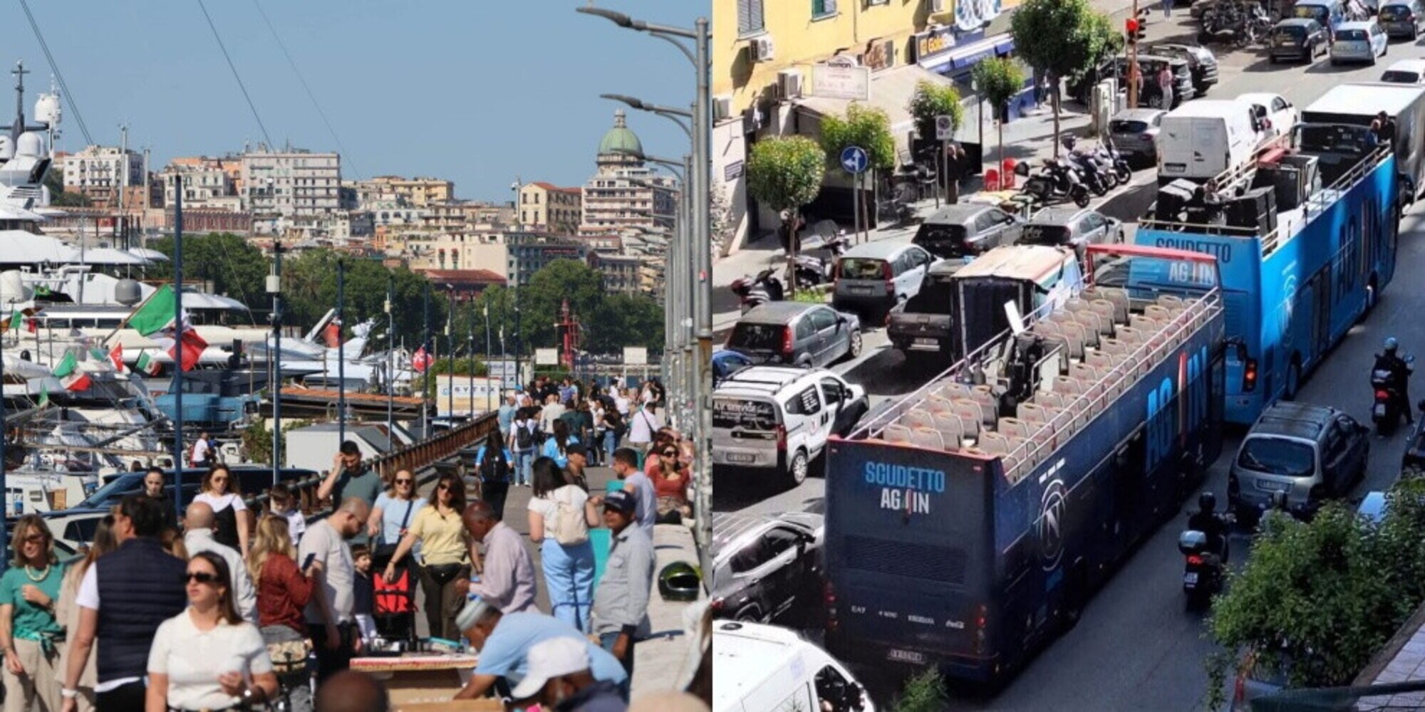 Festa scudetto Napoli: gli orari e il percorso della parata. E spunta una scritta sui bus scoperti...