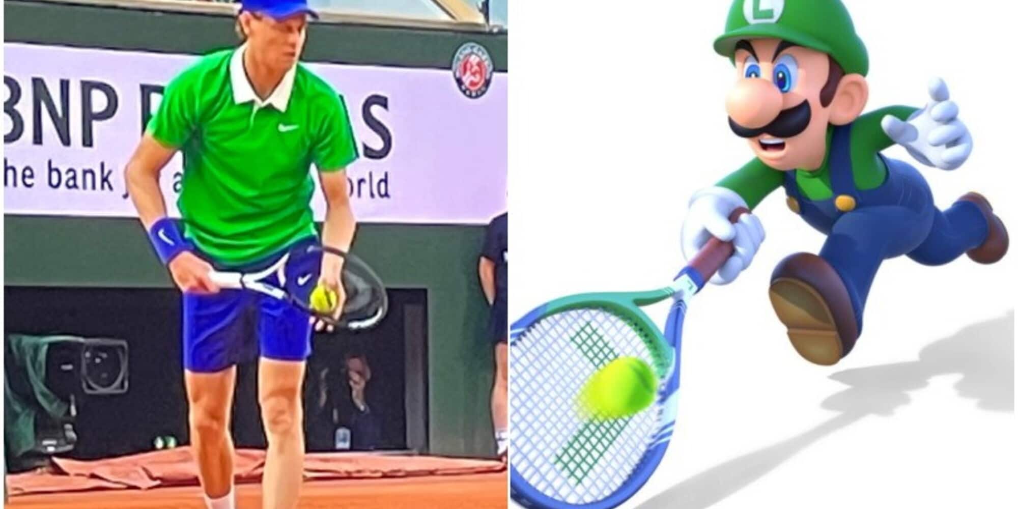 Ma è Sinner o Luigi di Super Mario? Le ironie sul look di Jannik impazzano sui social