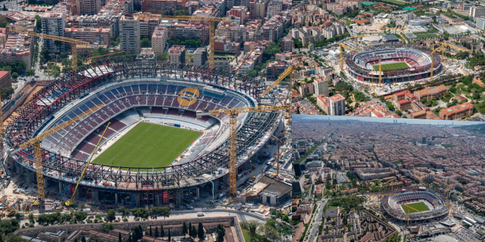 Barcellona, il nuovo Camp Nou prende forma: ecco come sta cambiando