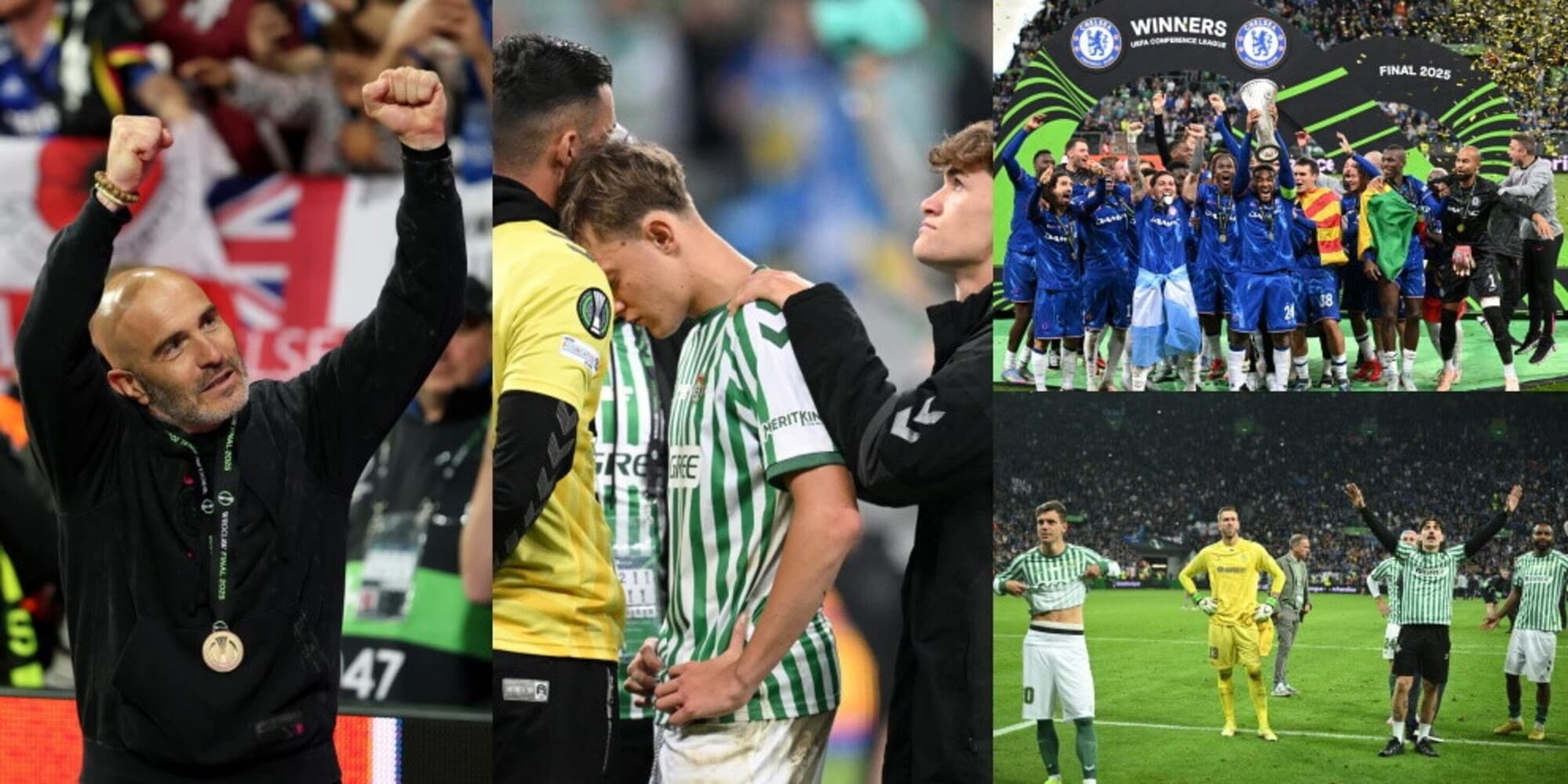 Le lacrime del Betis e la gioia del Chelsea: Maresca alza la Conference League