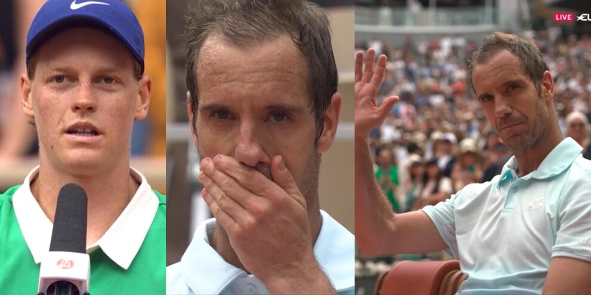 Le bellissime parole di Sinner per Gasquet dopo la vittoria al Roland Garros: "Sei stato..."
