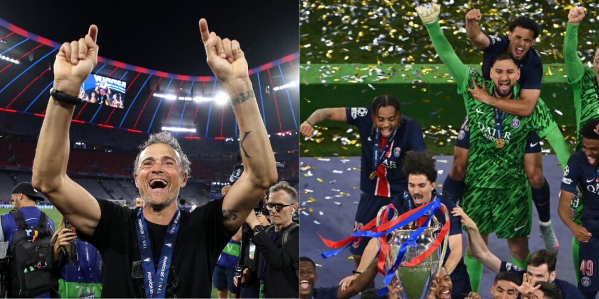 Festa Psg: Luis Enrique in trionfo, Donnarumma impazzisce