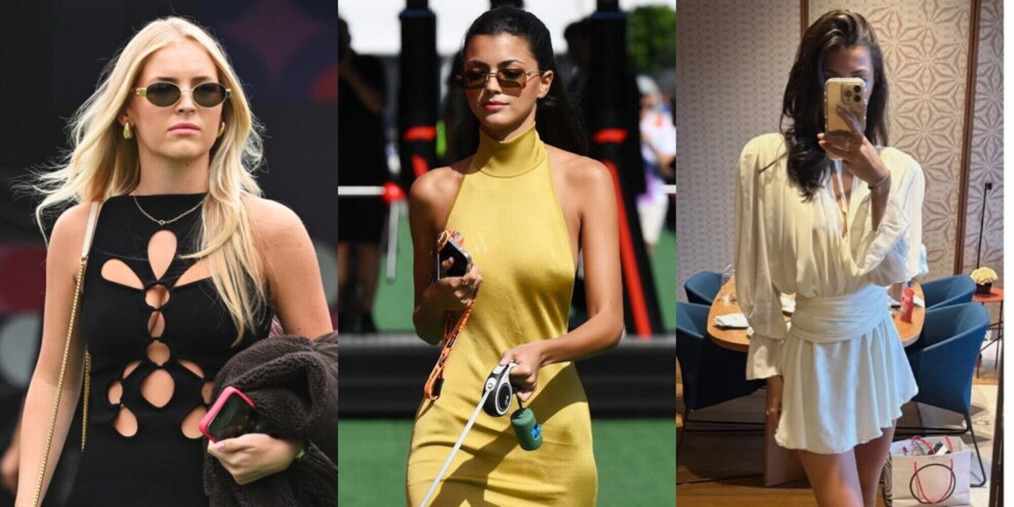 Trasparenze sexy al GP Spagna: le fidanzate di Gasly e Lawson incantano la Formula 1 