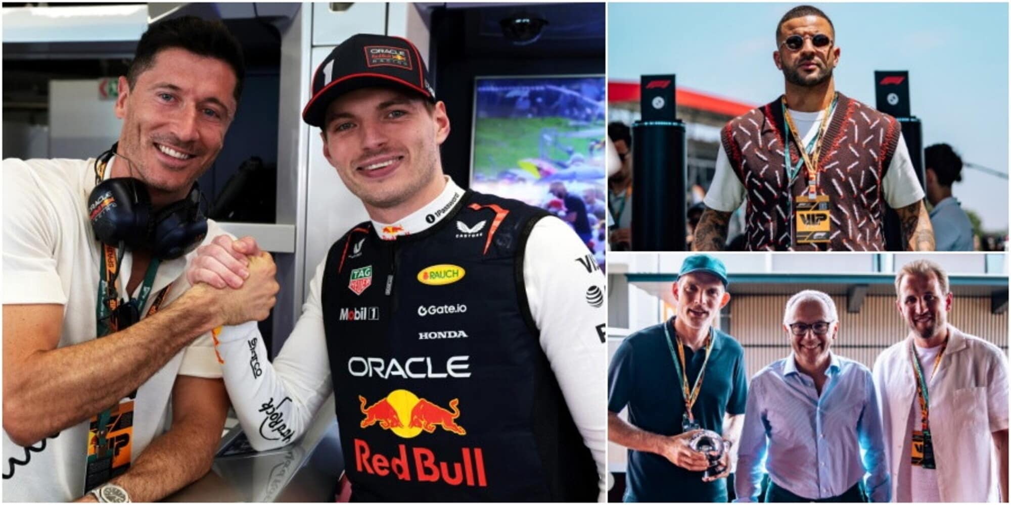 Lewandowski e l'Inghilterra ospiti d'onore al GP di Spagna tra selfie e bandiere a scacchi
