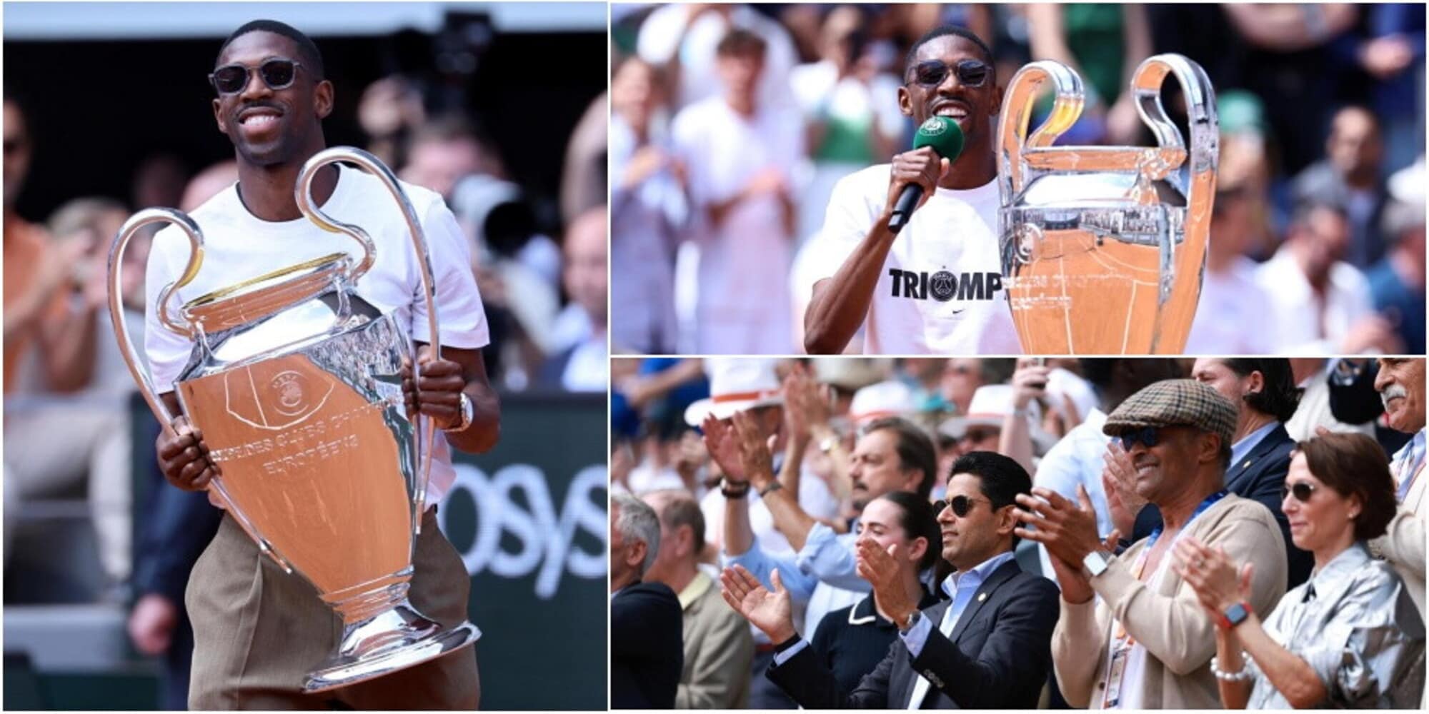 Dembélé alza la Champions League al Roland Garros: tifosi parigini in delirio