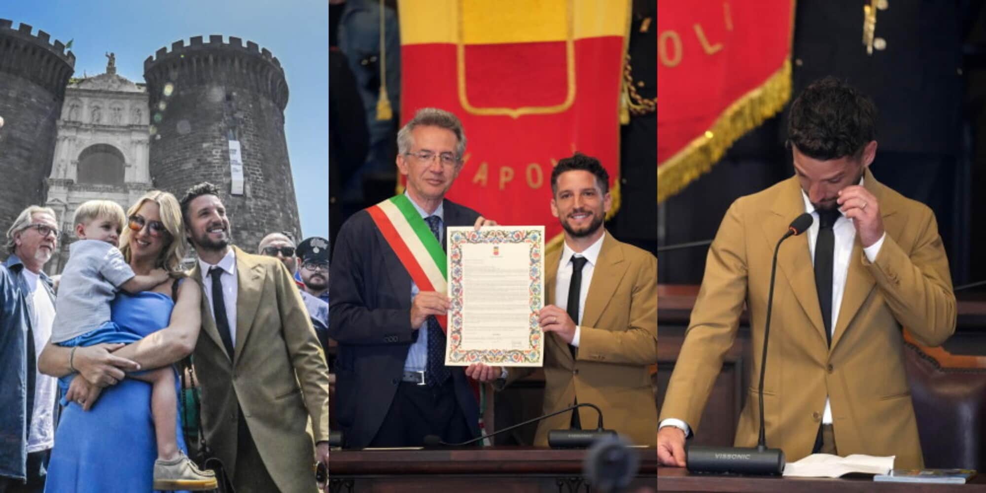 Mertens cittadino onorario di Napoli: le immagini della cerimonia