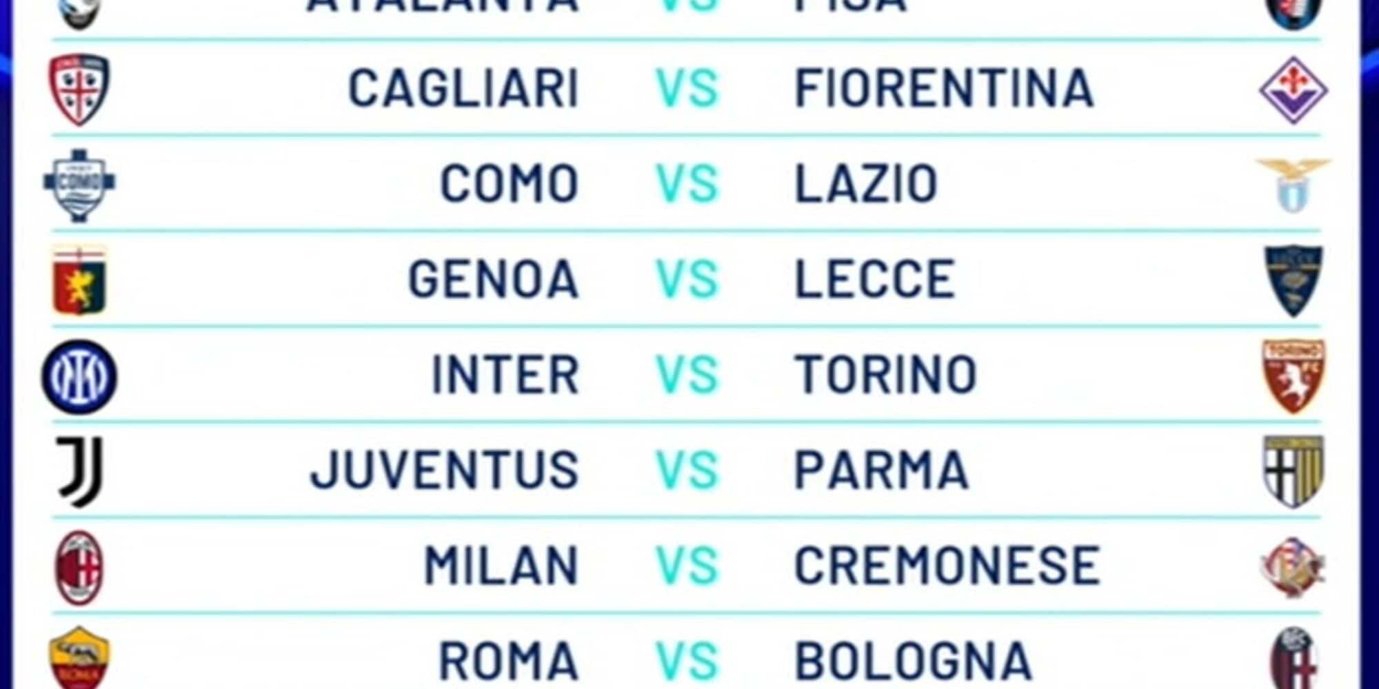 Calendario Serie A 2025/26 giornata per giornata: tutte le partite della nuova stagione