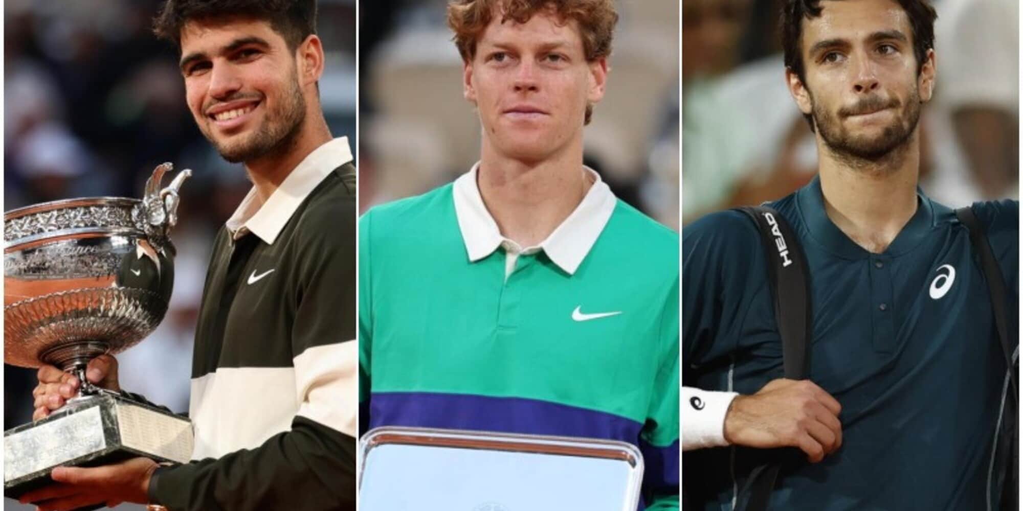 Classifica ranking Atp: Sinner perde la finale del Roland Garros contro Alcaraz, cosa cambia