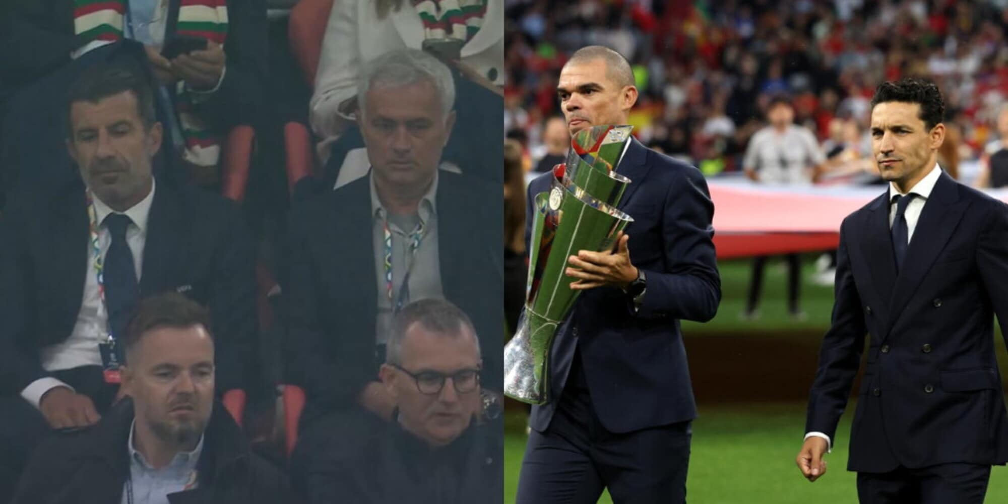 Da Mourinho a Luis Figo: tutti in tribuna per la finale di Nations League