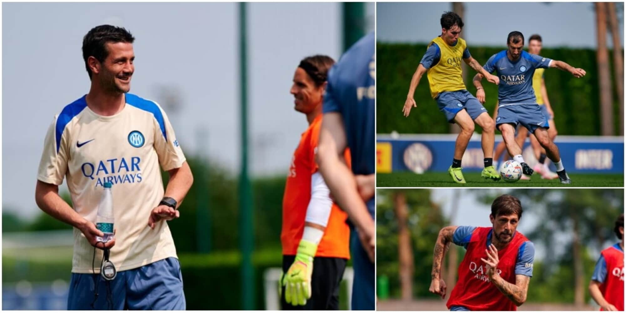 Chivu al primo allenamento da tecnico dell'Inter: obiettivo Mondiale per Club