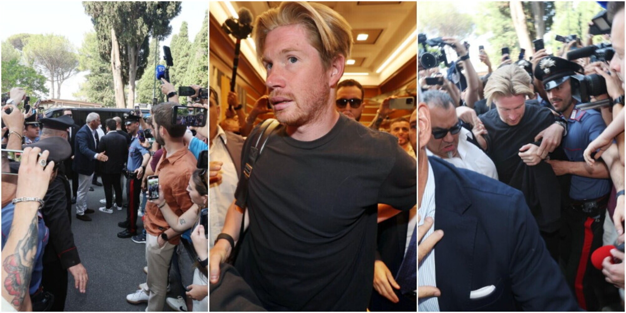 Delirio De Bruyne, tifosi del Napoli impazziti: l'incredibile accoglienza a Roma