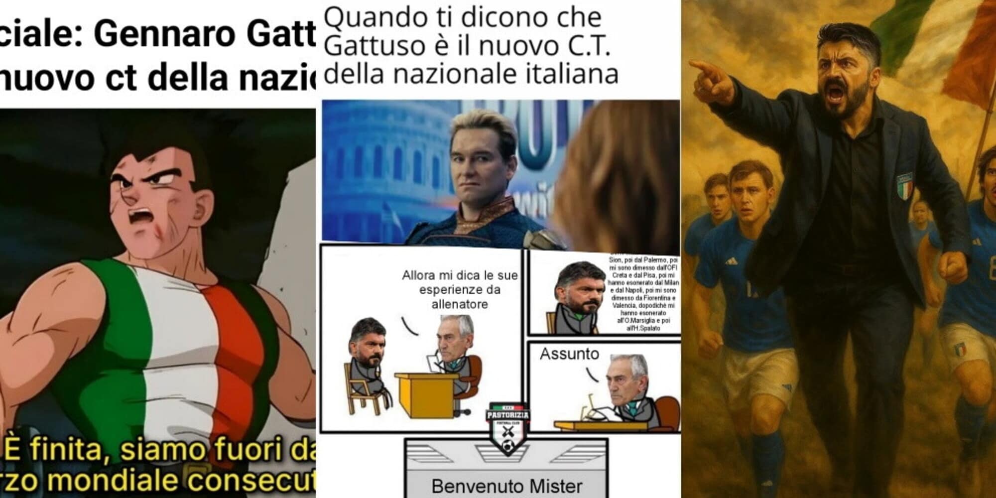 Gattuso diventa il nuovo ct dell'Italia e i social si divertono con le ironie