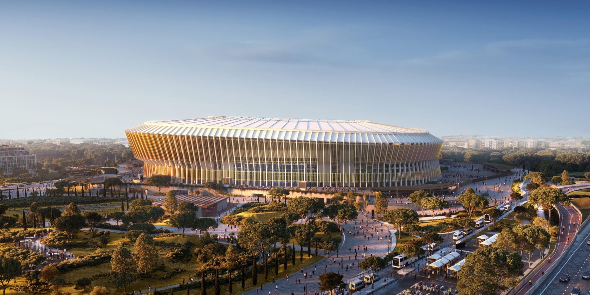 Nuovo stadio della Roma: quanto verde a Pietralata