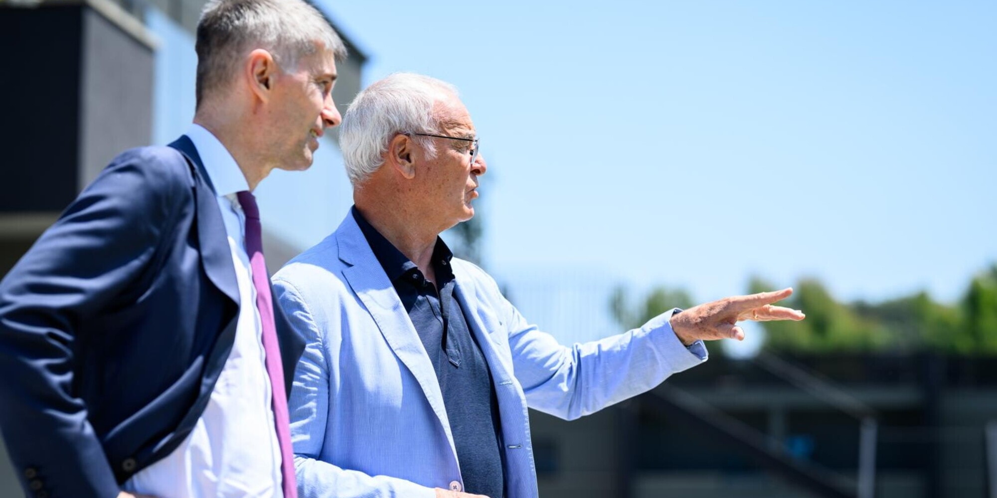 Massara e Ranieri insieme a Trigoria: le foto del nuovo ds della Roma esaltano i tifosi