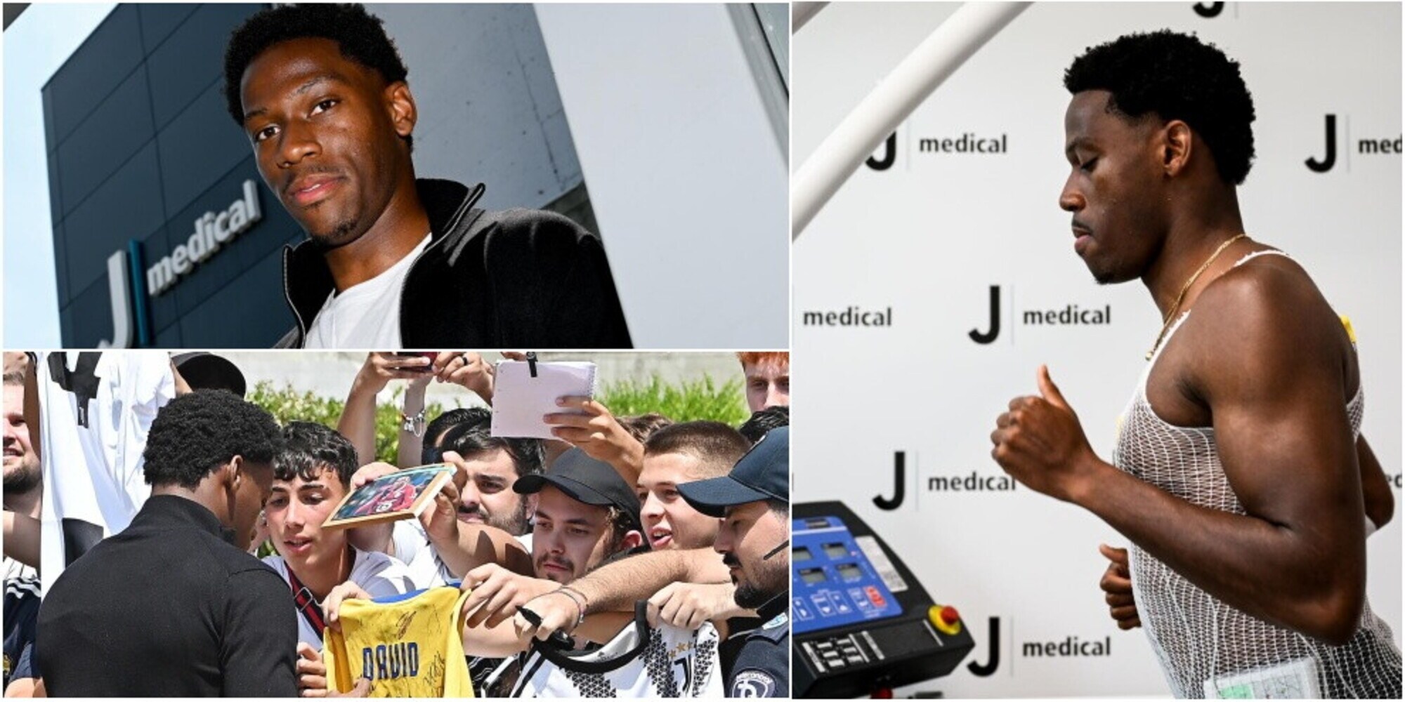 David, bagno di folla al J Medical: dopo le visite la firma con la Juve
