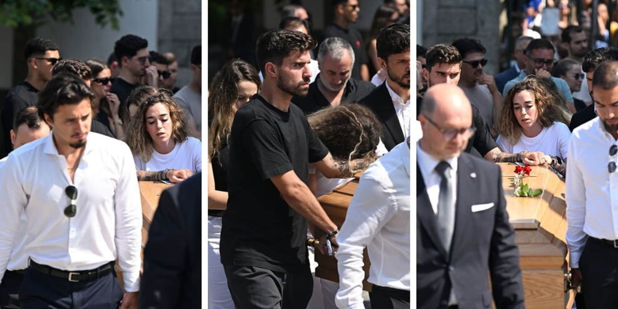 Diogo Jota, la moglie in lacrime sulla bara. Ruben Neves non la lascia sola