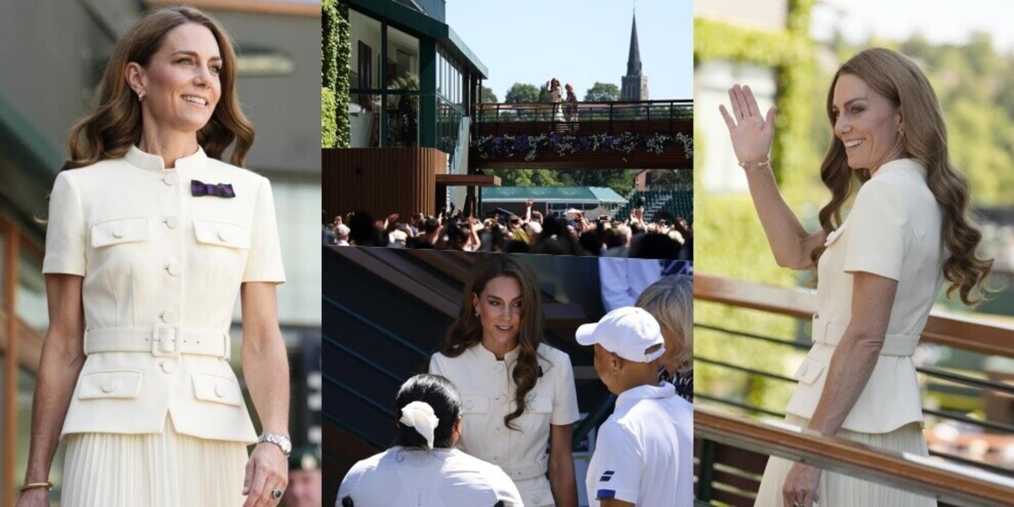 L'arrivo di Kate Middleton a Wimbledon entusiasma i tifosi