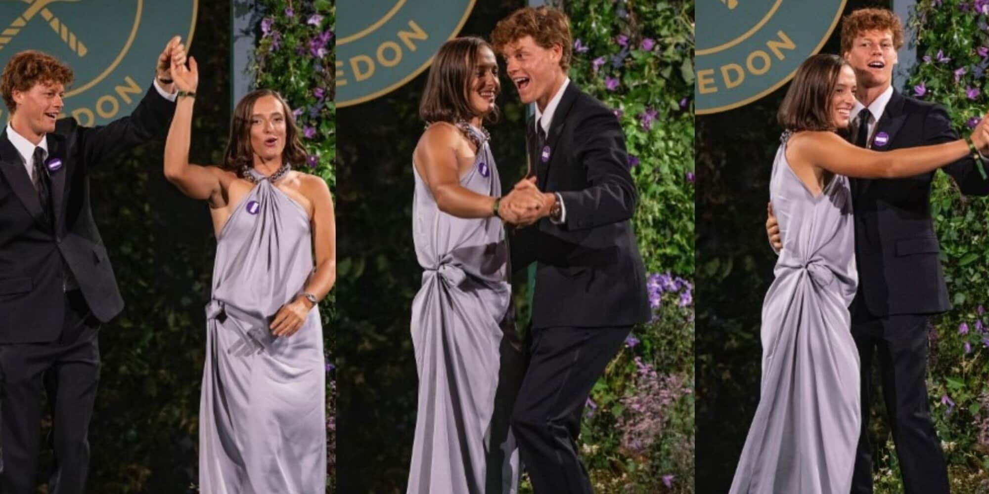 Sinner balla con Swiatek: i campioni danzano insieme alla serata di gala di Wimbledon