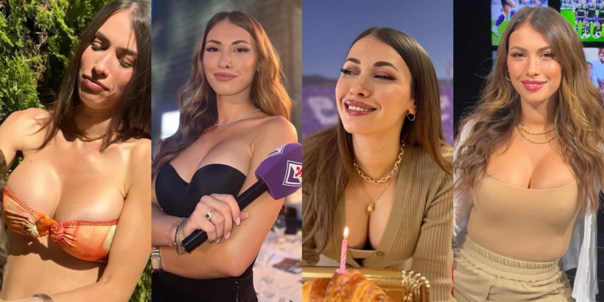 Rossella Petrillo strega il Franchi alla presentazione della Fiorentina