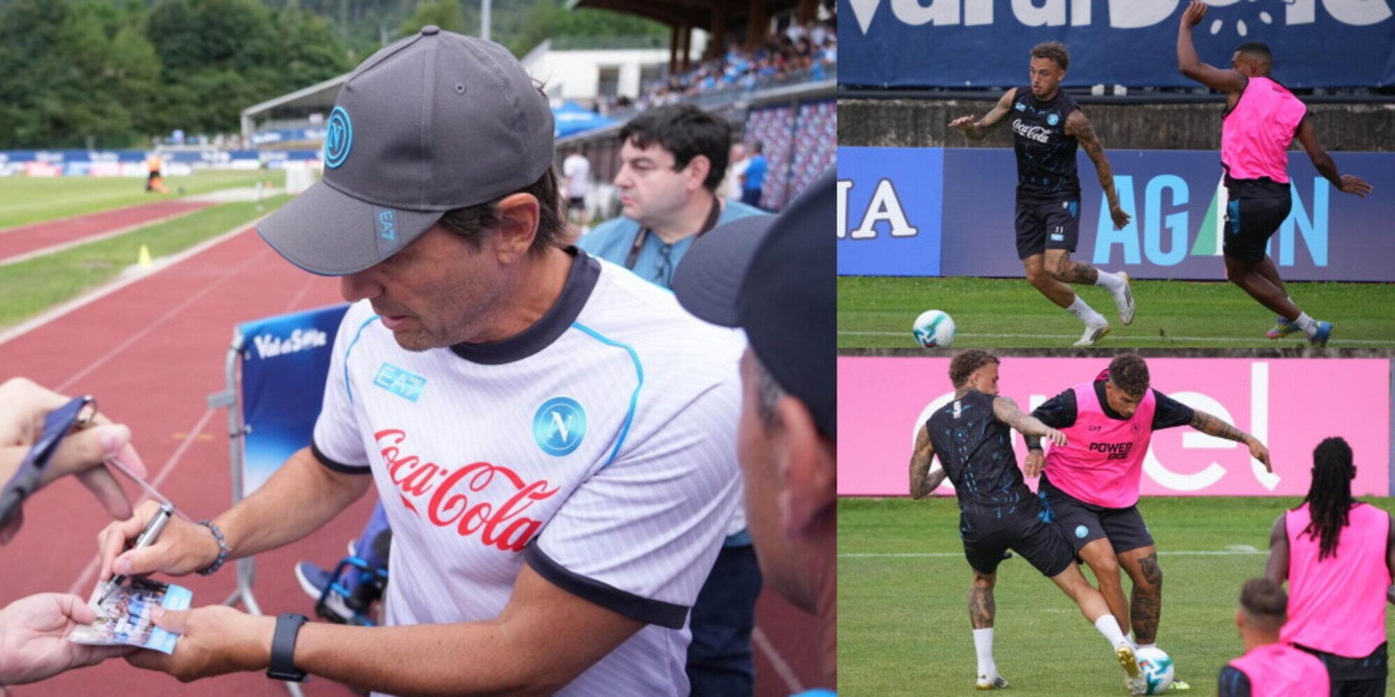 Napoli, gli scatti del quarto giorno a Dimaro: bagno di folla per Conte, Lang scalda i motori