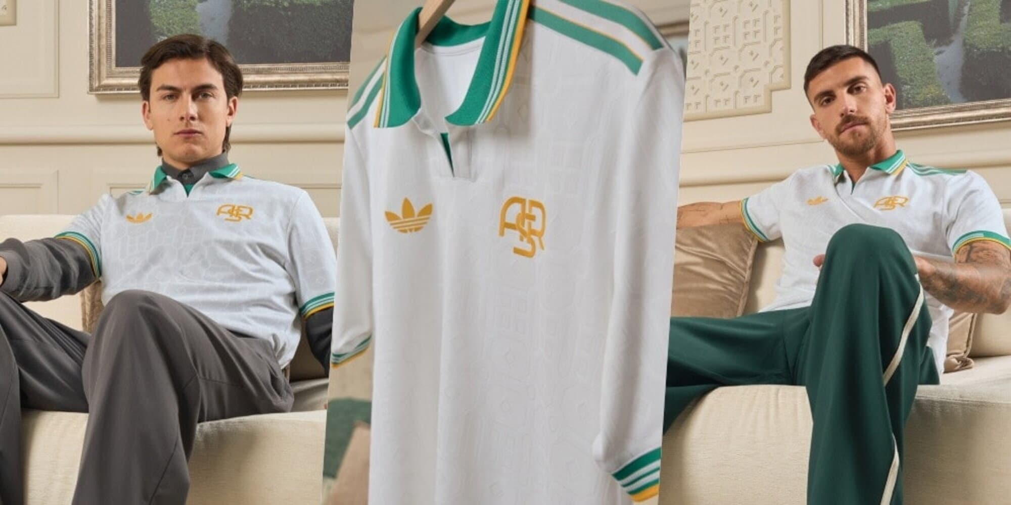 La Roma lancia la nuova terza maglia: si ispira ai giardini della Capitale