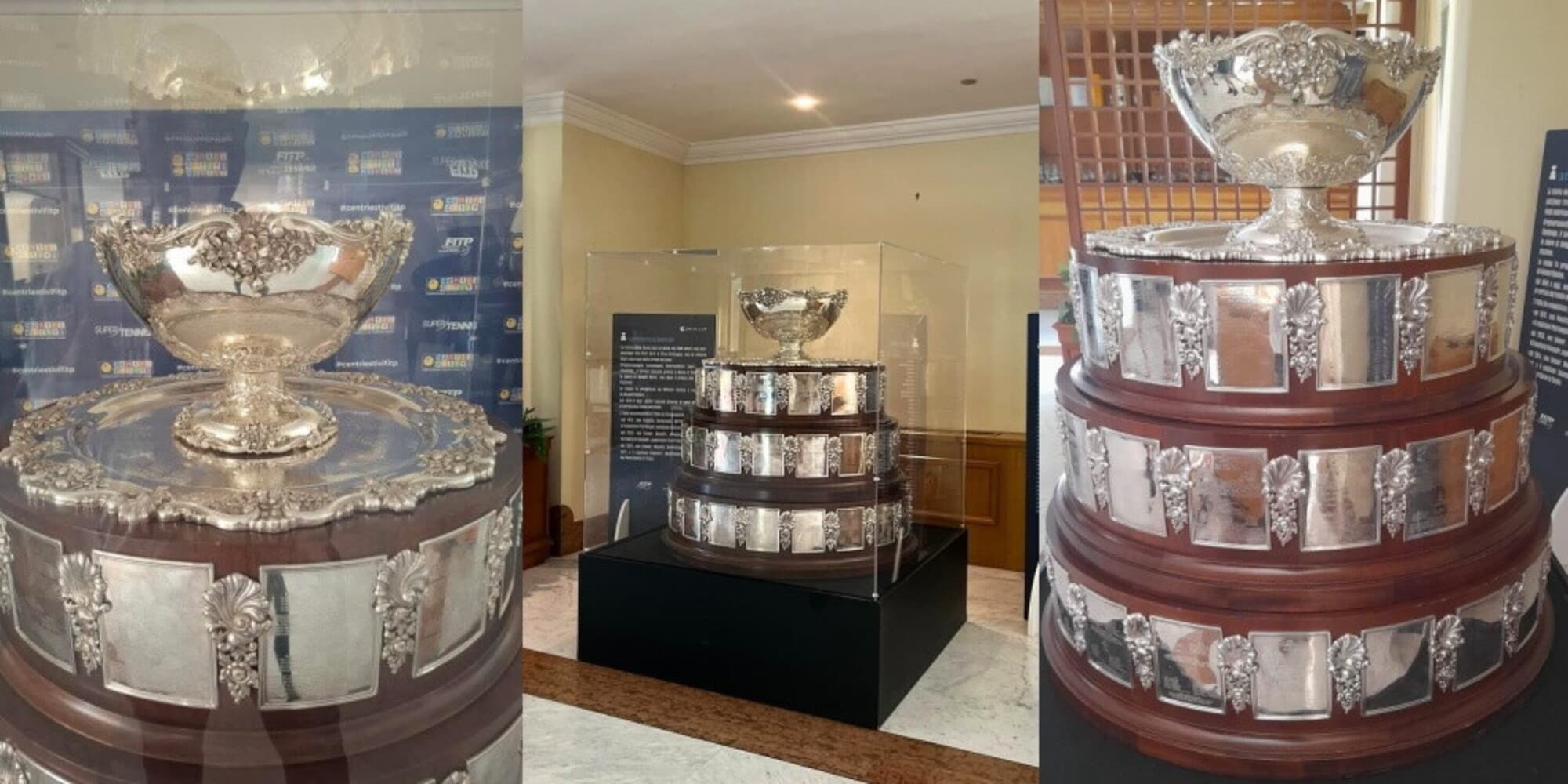 Fiuggi, la Coppa Davis in bella mostra per tutti gli appassionati di tennis