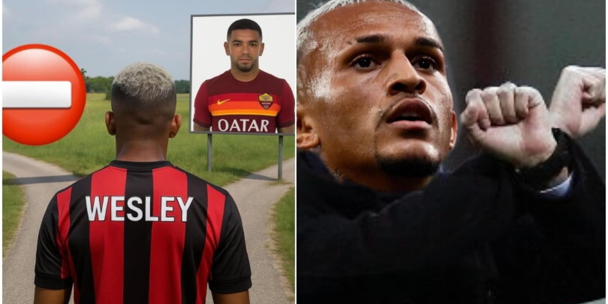 Wesley arriva alla Roma, spuntano le ironie social dei tifosi giallorossi