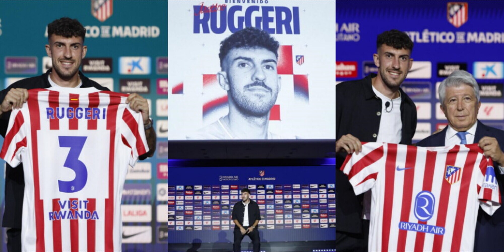 L'Atletico Madrid presenta Ruggeri: scelto il 3