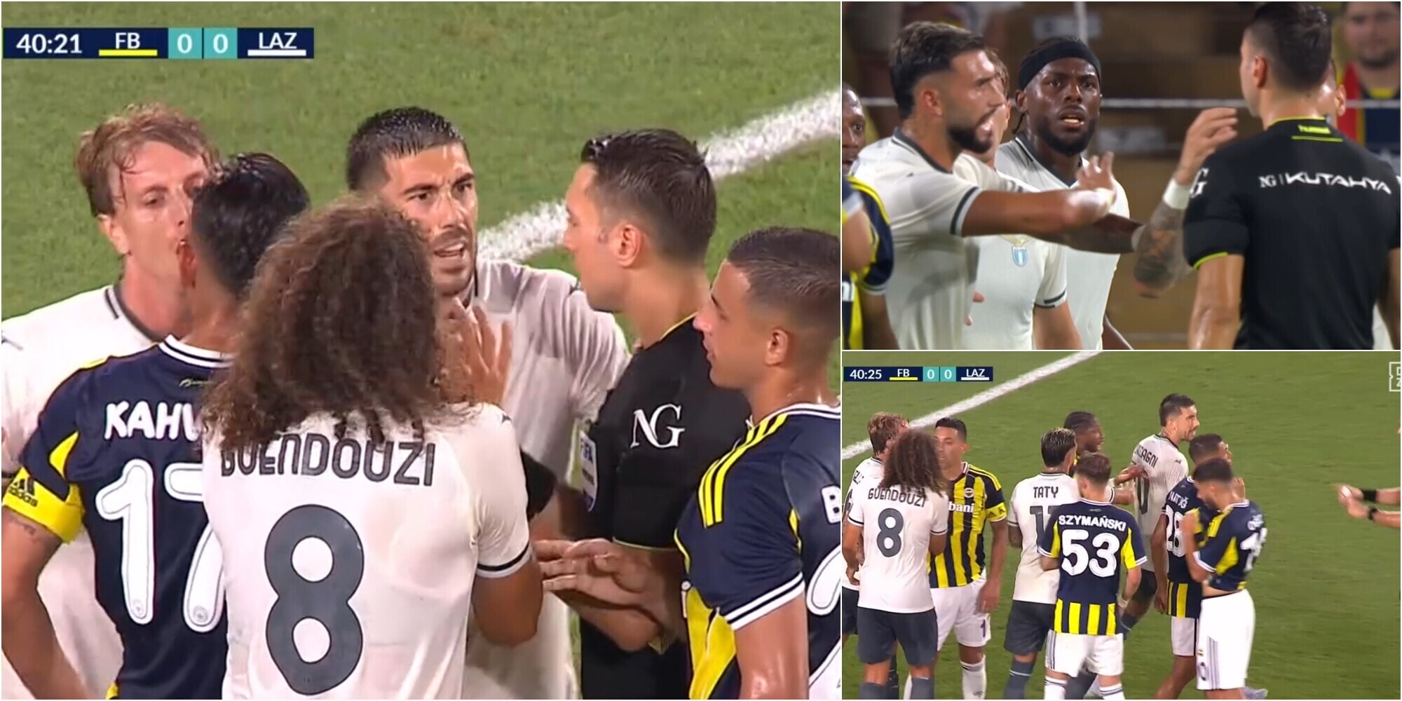 Fenerbahce-Lazio, scintille in campo: altro che amichevole!