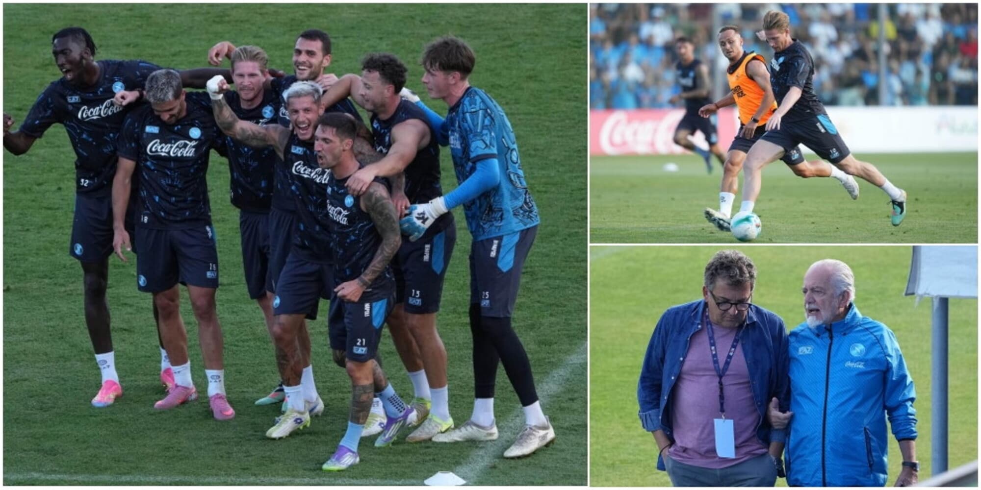 Napoli, partitella in famiglia: vince la squadra di De Bruyne